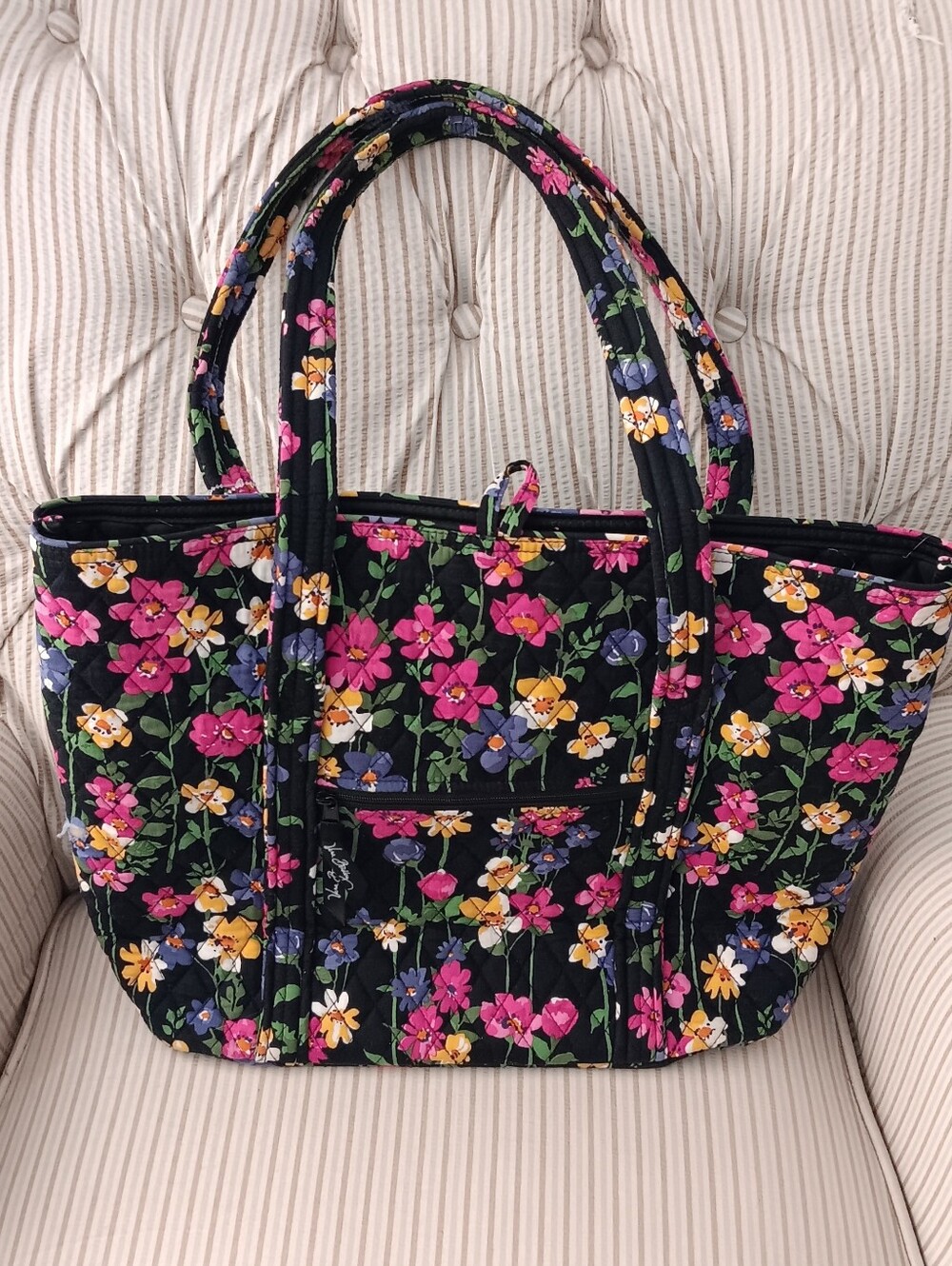 Vera Bradley Wildflower Garden Floral Bag - Picture 2 of 7